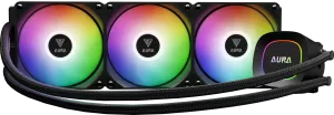 Kit Watercooling AIO Gamdias Aura GL Lite RGB - 360mm (Noir)