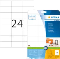 Lot de 10 feuilles ïÂ¿Â½tiquette multi-usage Herma 70x36mm - A4 (Blanc)