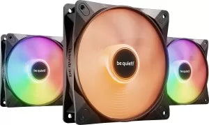 Lot de 3 Ventilateurs de boitier be quiet! Light Wings LX RGB - 12cm (Noir)