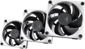 Lot de 3 Ventilateurs de boitier Hyte Thicc FP - 12cm (Noir/Blanc)