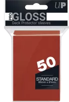 Lot de 50 Sleeves Ultra Pro Pro-Gloss Format Standard 66x91mm (Rouge)