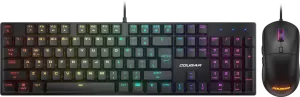 Pack 2en1 (Clavier/Souris) Cougar Combat RGB (Noir)