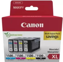 Pack 4 cartouche d'encre CANON PGI-1500XL (Noir, Cyan, Magenta, Jaune)