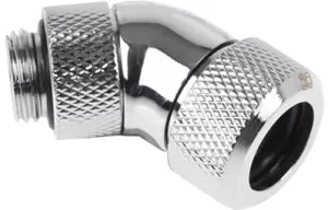 Raccord é 45é é compression pour Tube é13mm - G1/4 Alphacool Eiszapfen (Argent)