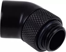 Raccord rotatif é 45é é compression pour G1/4 Alphacool Eiszapfen (Noir)