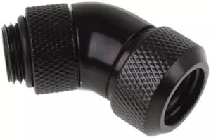 Raccord rotatif é 45é é compression pour Tube é13mm - G1/4 Alphacool Eiszapfen (Noir)