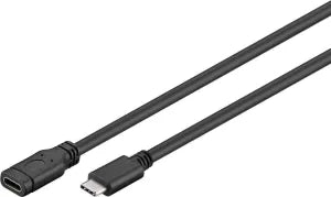 Rallonge USB Type C 3.1 Goobay - 1m M/F (Noir)