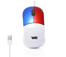 Souris filaire We Enfant (Blanc/Bleu/Rouge)