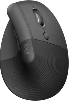 Souris sans fil Bluetooth ergonomique verticale Logitech Lift pour droitier (Noir)