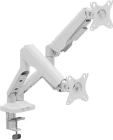 Support double-cran  fixer T'nB Ergo Flex Dual 17"-35" (12kg max) (Blanc)