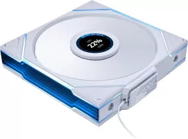 Ventilateur de boitier Lian Li Uni Fan TL Wireless LCD Reverse RGB - 14cm (Blanc)