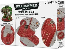 Warhammer 40k - Sector Imperialis: Socles Ronds de 60mm et Socles Ovales de 75mm et 90mm